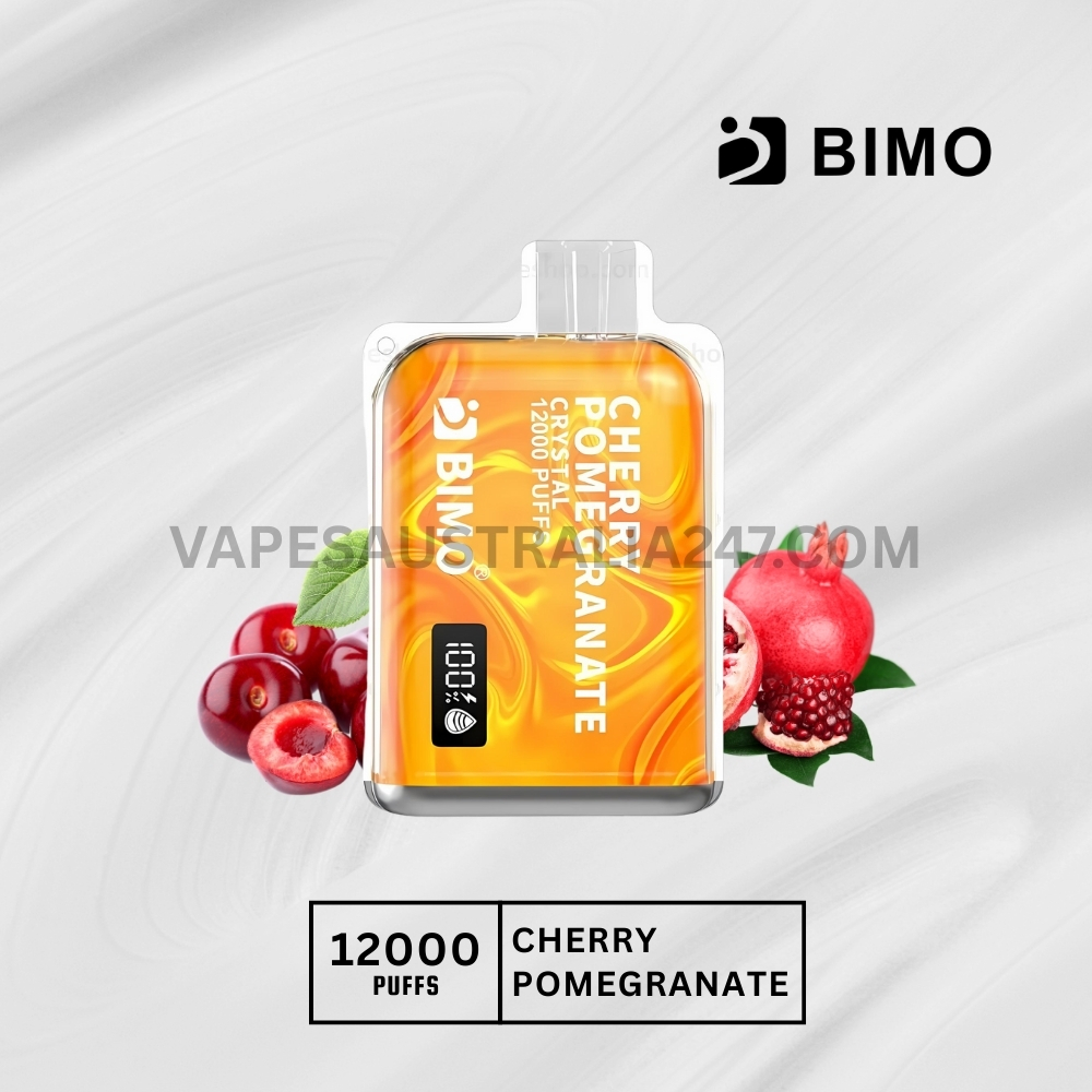 BIMO Crystal 12000 Puffs Cherry Pomegranate BIMO Crystal 12000 Puffs Cherry Pomegranate