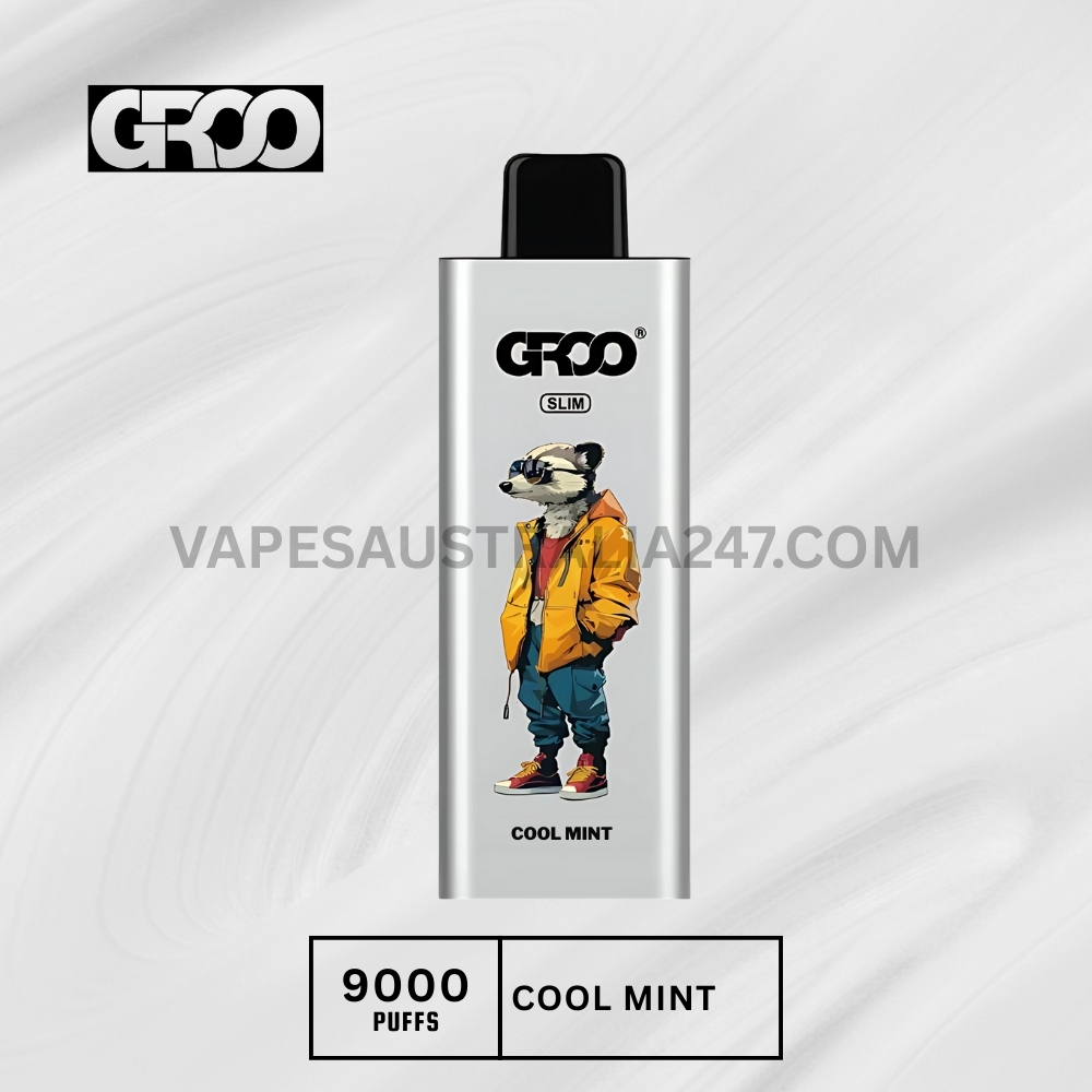 GROO Slim 9000 Puffs Cool Mint GROO Slim 9000 Puffs Cool Mint