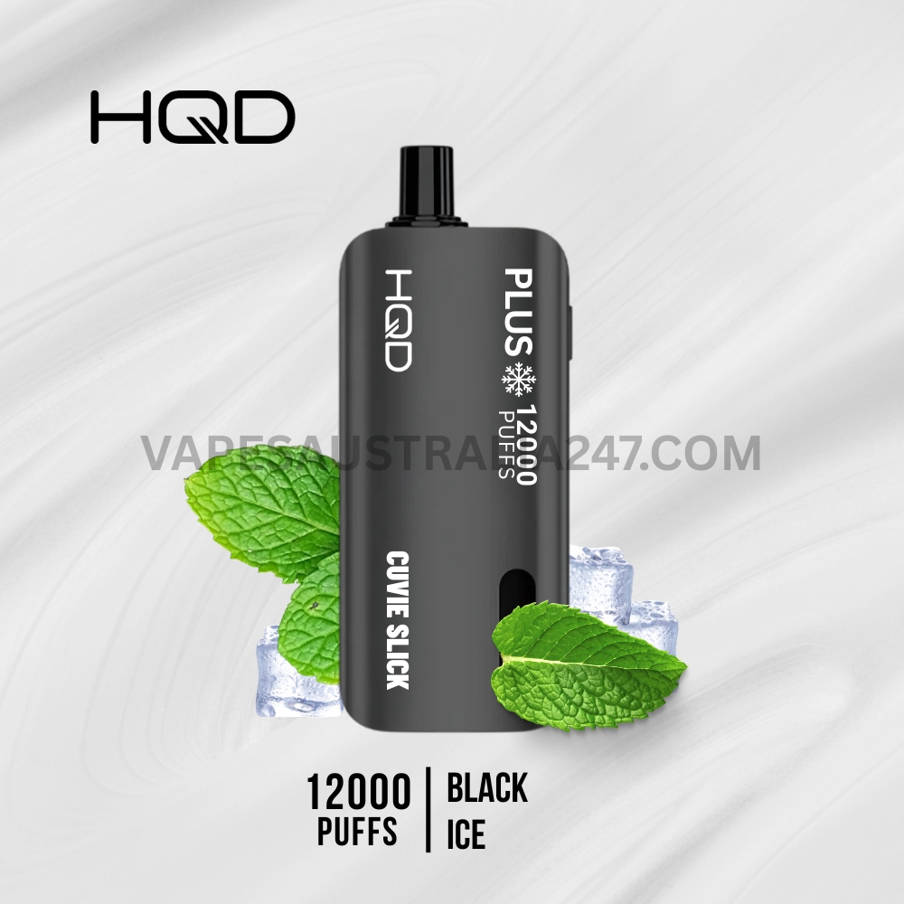 HQD Cuvie Slick Plus 12000 Puffs Black Ice HQD Cuvie Slick Plus 12000 Puffs Black Ice