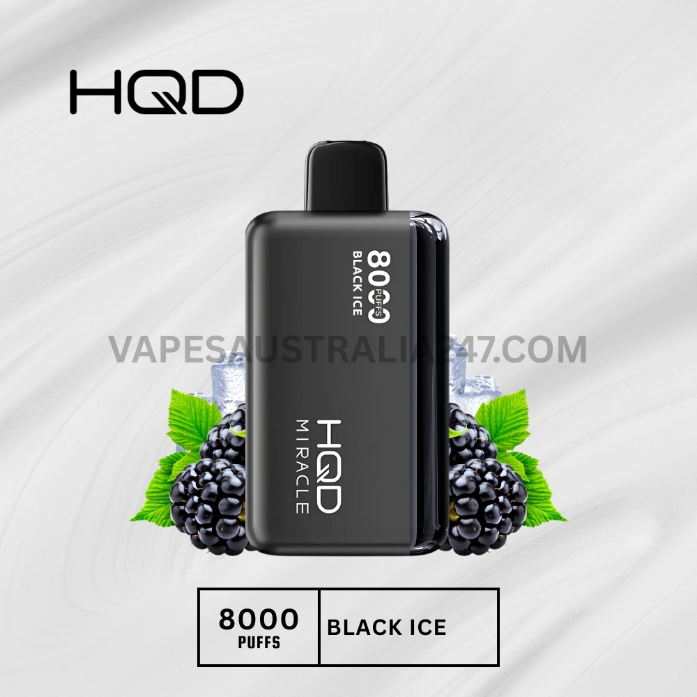 HQD Miracle 8000 Puffs Black Ice HQD Miracle 8000 Puffs Black Ice