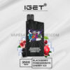 IGET Bar 3500 Puffs Blackberry Pomegranate Cherry Ice