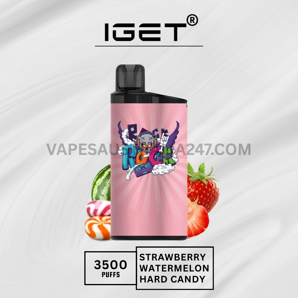 IGET Bar 3500 Puffs Strawberry Watermelon Hard Candy IGET Bar 3500 Puffs Strawberry Watermelon Hard Candy