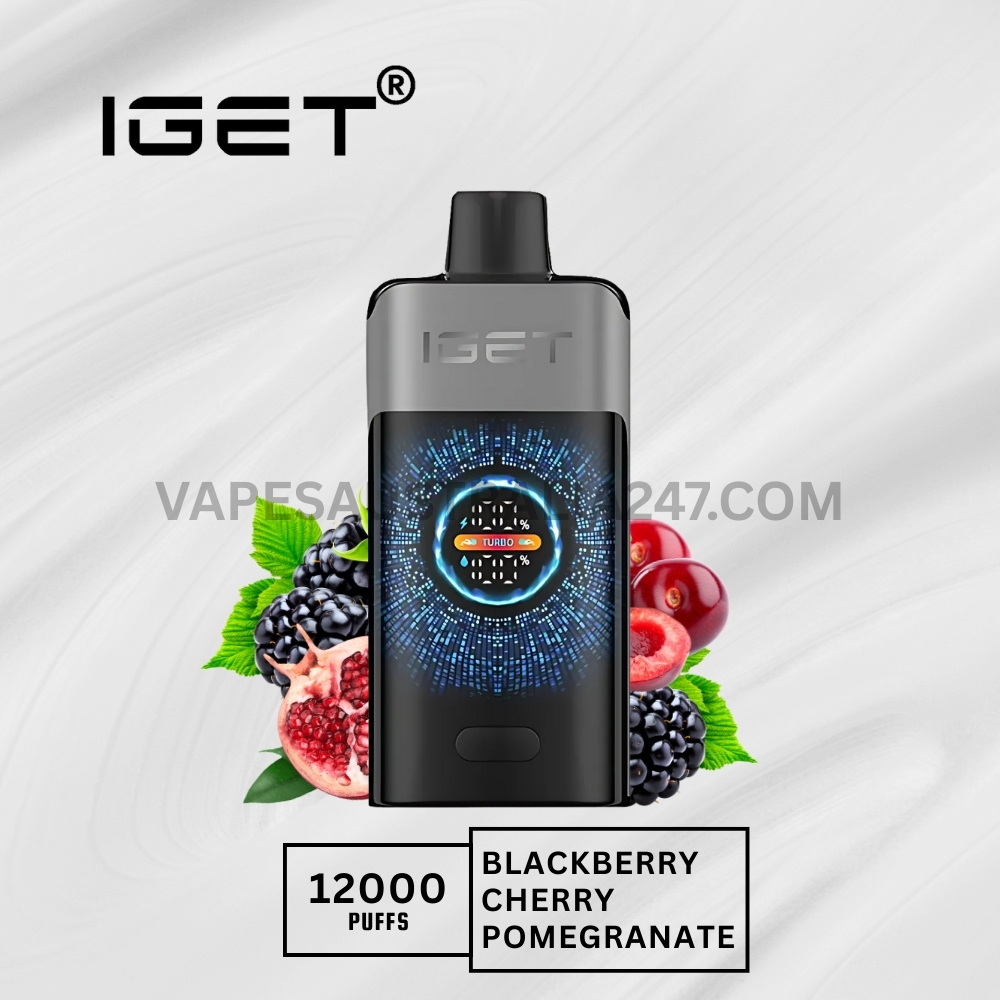 Iget One 12000 Puffs Blackberry Cherry Pomegranate IGET One 12000 Puffs Blackberry Cherry Pomegranate