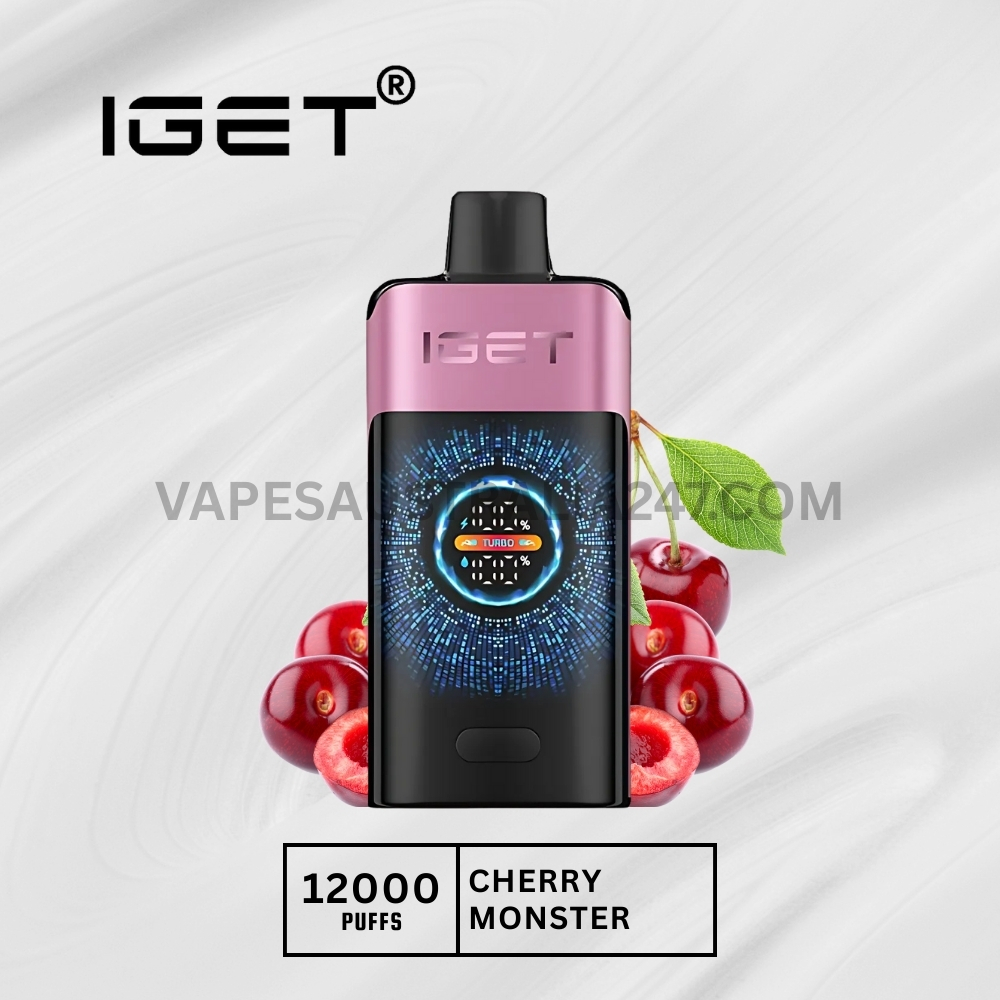 Iget One 12000 Puffs Cherry Monster IGET One 12000 Puffs Cherry Monster