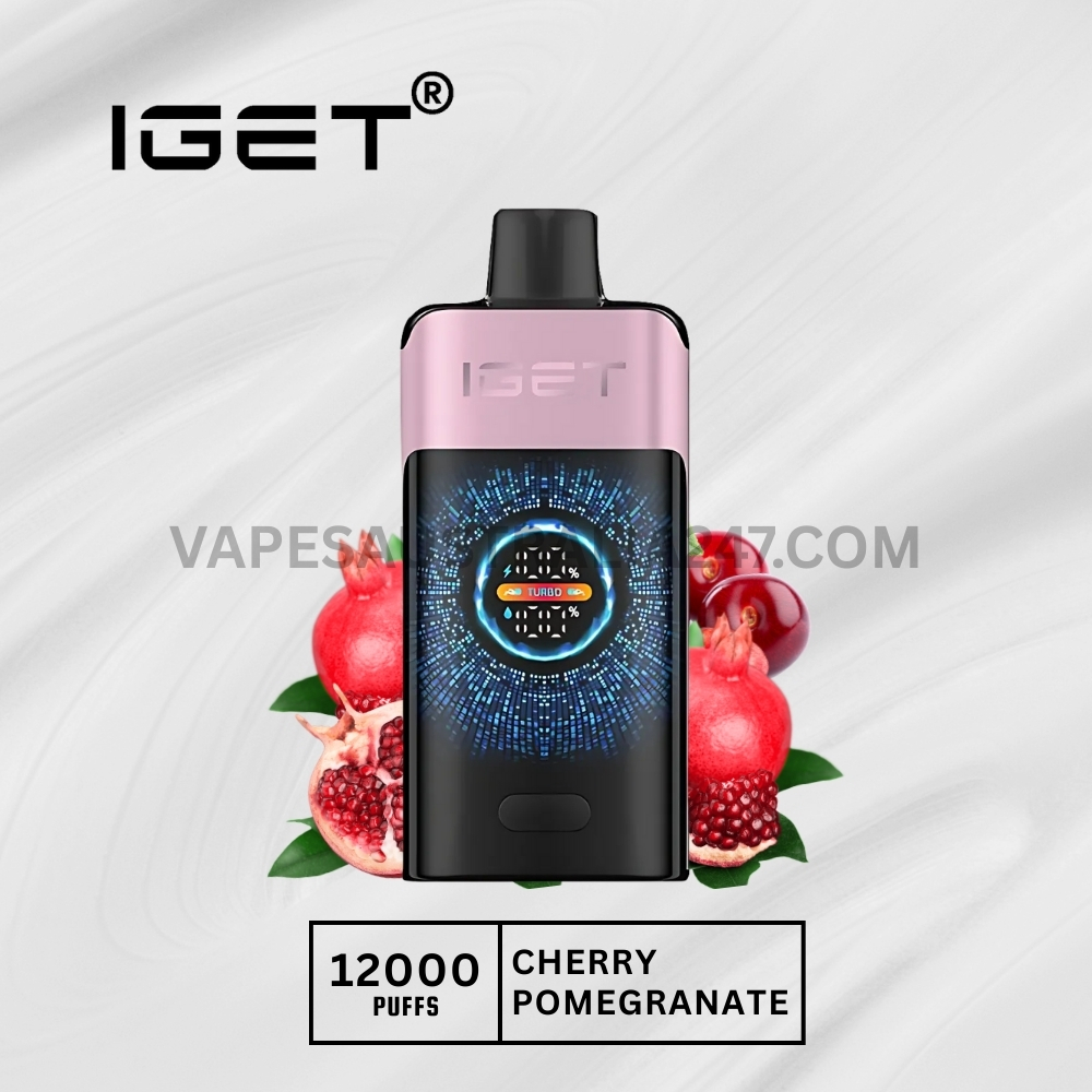 Iget One 12000 Puffs Cherry Pomegranate IGET One 12000 Puffs Cherry Pomegranate