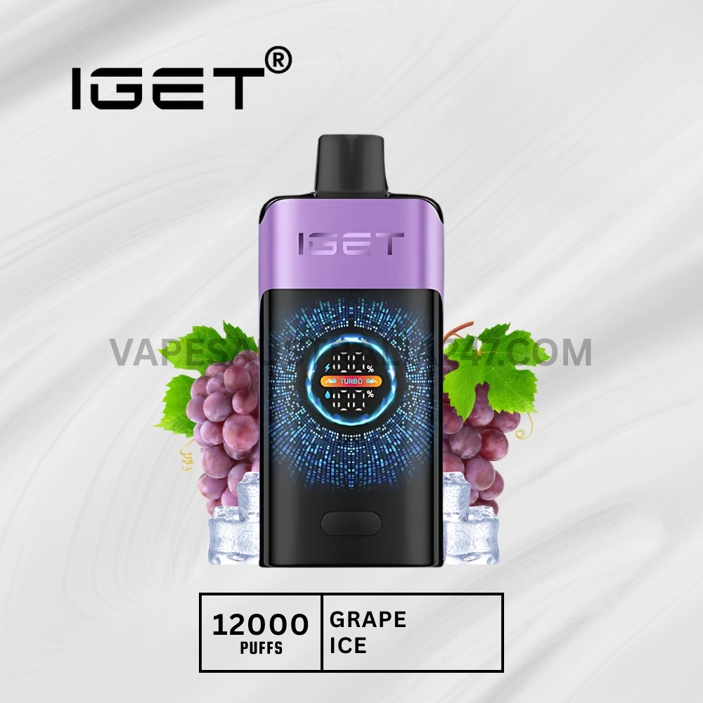 Iget One 12000 Puffs Grape Ice IGET One 12000 Puffs Grape Ice