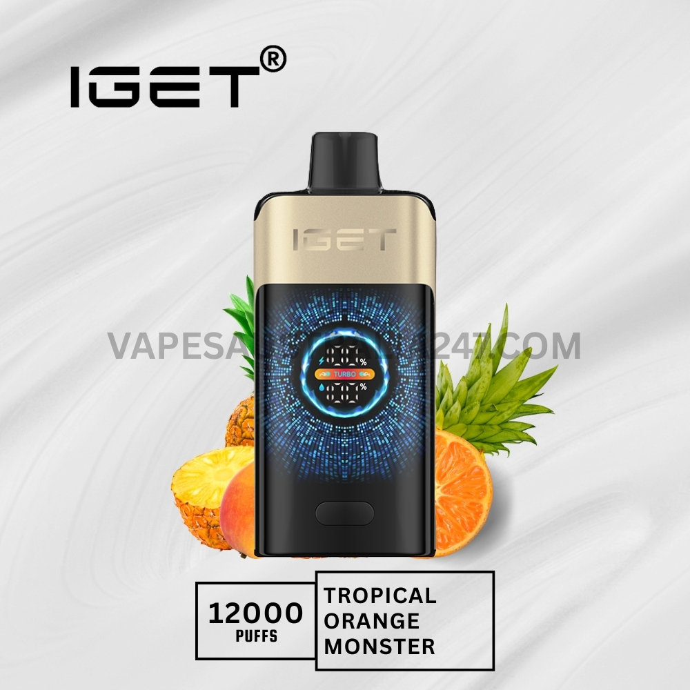 Iget One 12000 Puffs Tropical Orange Monster IGET One 12000 Puffs Tropical Orange Monster