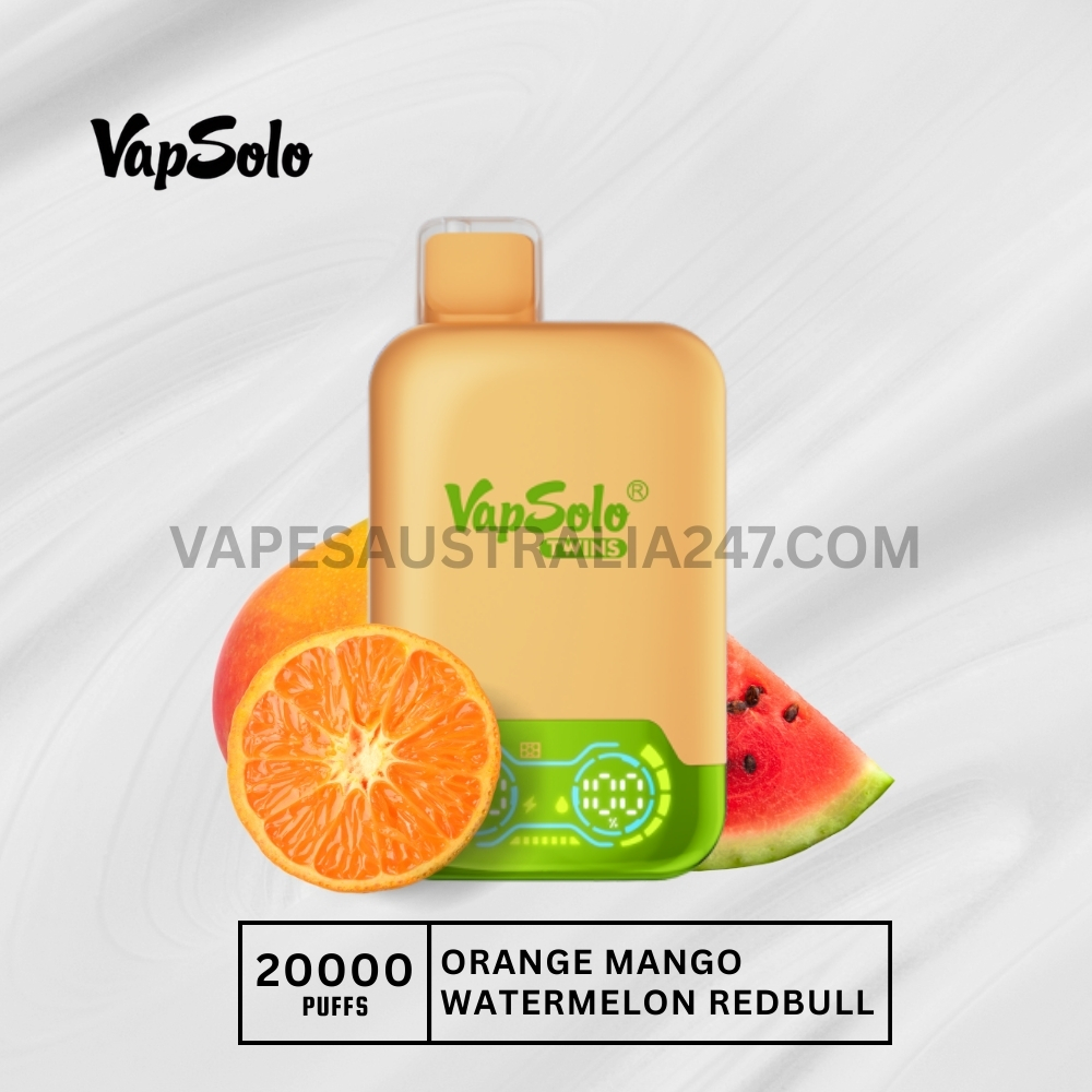 Vapsolo Twins 20000 Puffs Orange Mango Watermelon Redbull Vapsolo Twins 20000 Puffs Orange Mango Watermelon Redbull