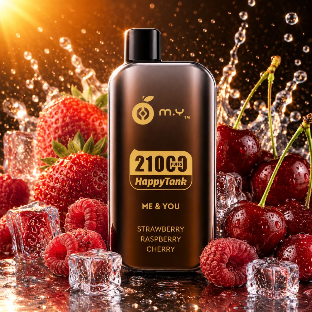 HappyTank 21000 Puffs Strawberry Raspberry Cherry HappyTank 21000 Puffs Strawberry Raspberry Cherry